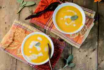 How to make pumpkin cream soup and fast flat cakes of pita