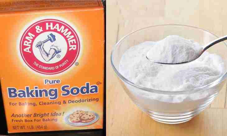 As it is correct to use soda as baking powder for the test