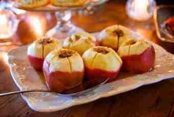 How to make the meat baked with apples