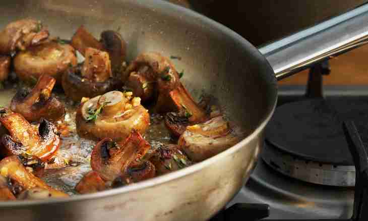 How to fry fresh champignons