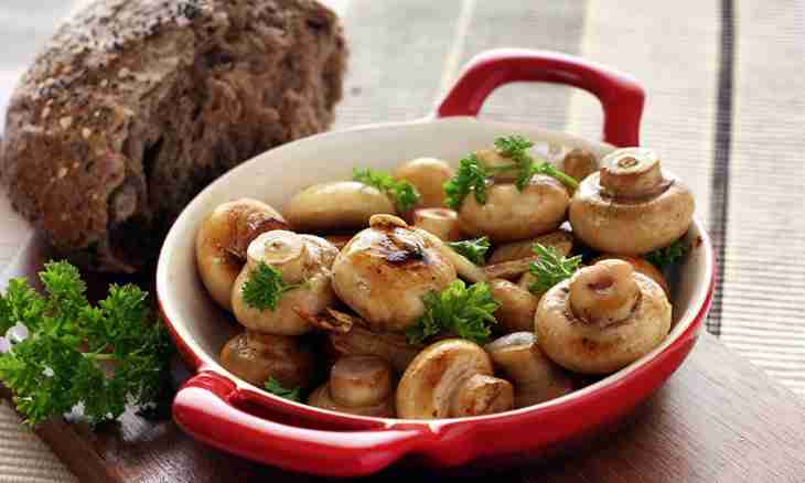 Stuffed mushrooms in Greek