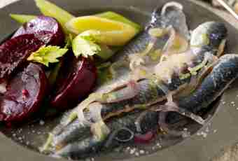 How quickly to make marinated herring 