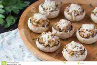 Champignons with a stuffing
