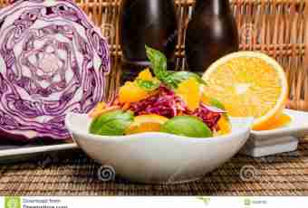 Cabbage orange sauce salad
