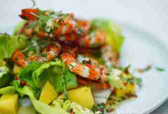 Summer shrimps salad