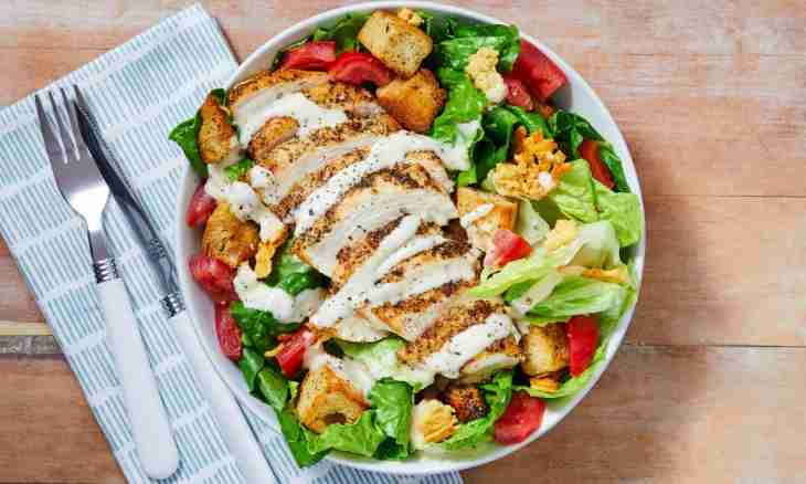 How to make chicken fillet Garnet Bracelet salad