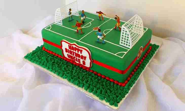 Football field cake: master class