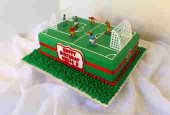 Football field cake: master class