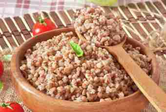 Buckwheat cereal for the child