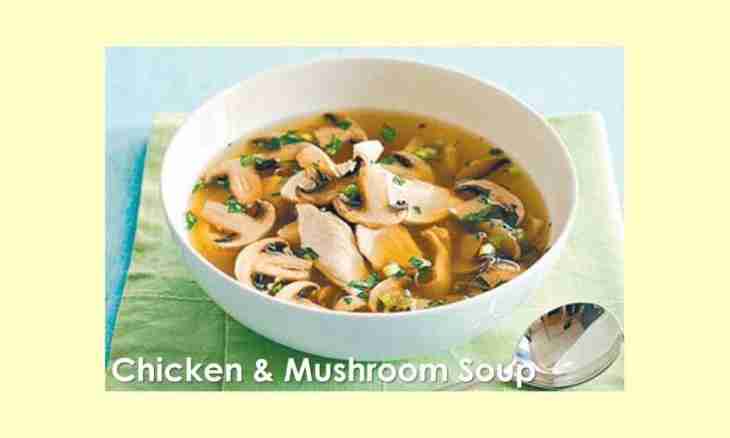Pea dried mushrooms soup