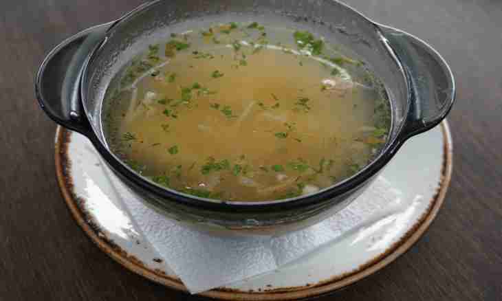 Meatless soup from a grinding peas