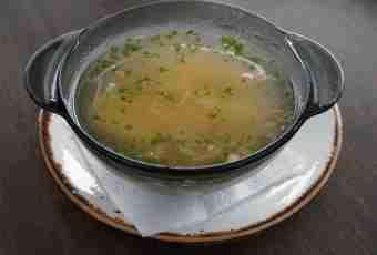 Meatless soup from a grinding peas