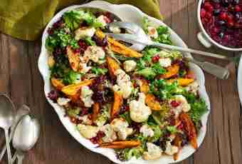 Tasty salads for a holiday table