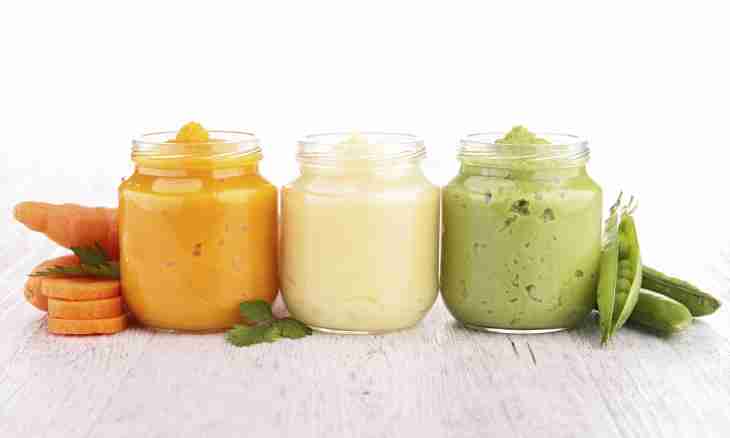 Baby puree from vegetables