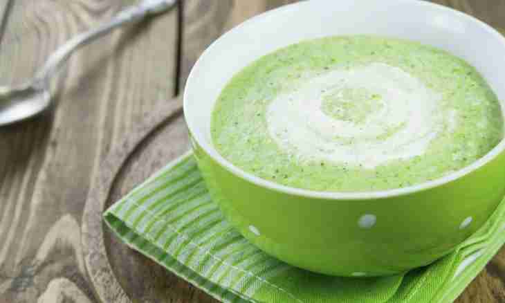 How to make green children's cream soup