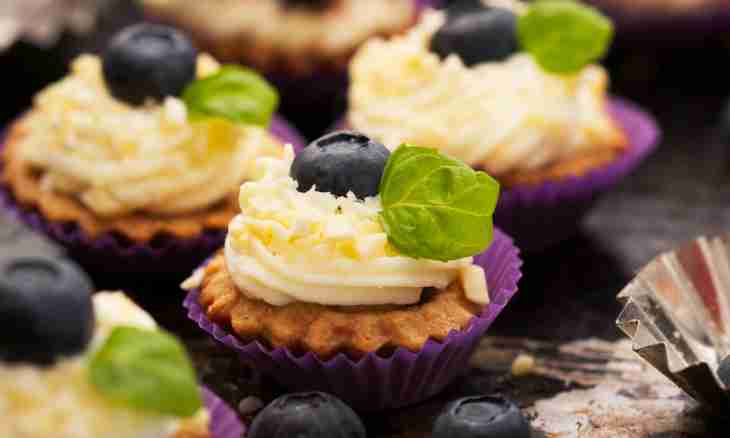 Bilberry tartlets with lime cream