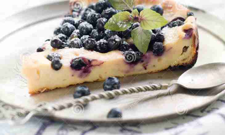 Cottage cheese cake with prunes