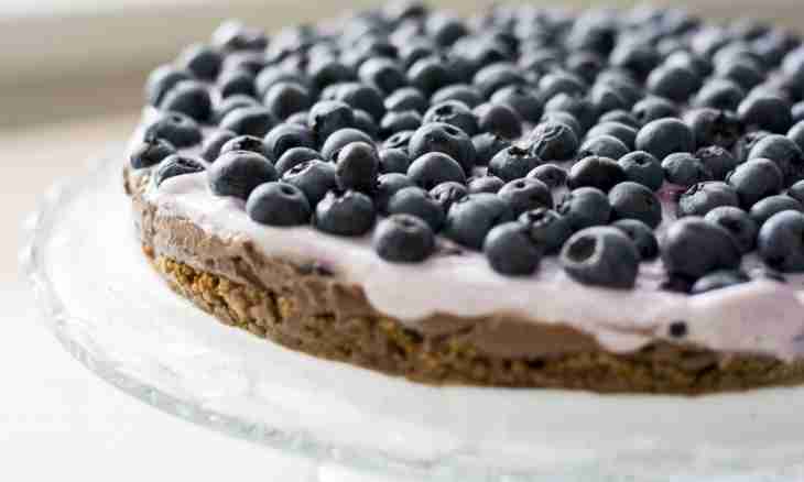 We bake cake with bilberry