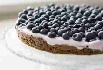 We bake cake with bilberry