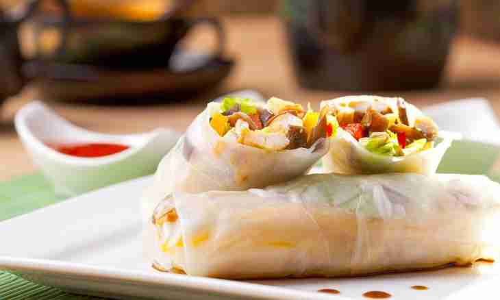 Thai cuisine: we prepare spring rolls