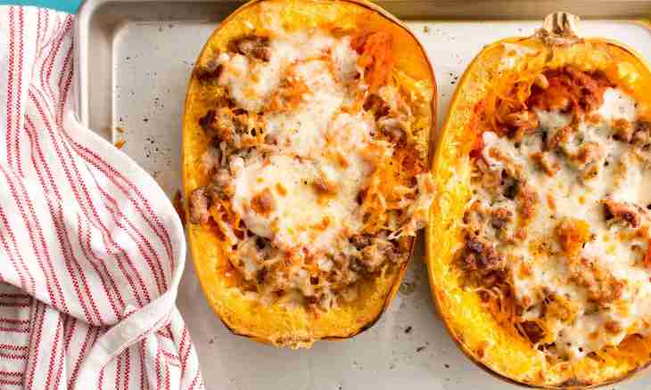 The baked squash with cheese