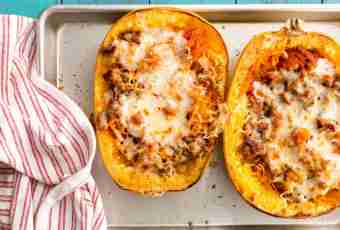 The baked squash with cheese