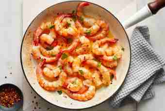 How to prepare a julienne with shrimps