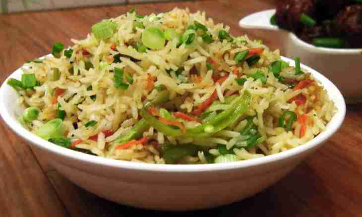 Fried rice: way of preparation combination to other products