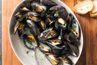 How to prepare the cleaned mussels