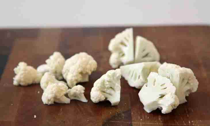 How to prepare a cauliflower in the test