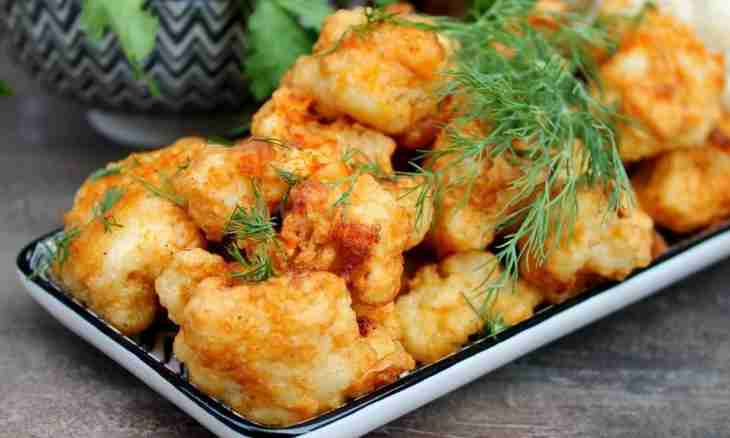 How quickly to prepare a cauliflower in batter