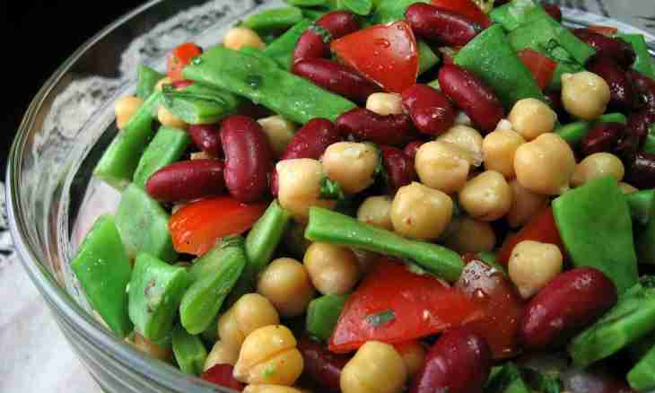 Recipes of salads with a bean