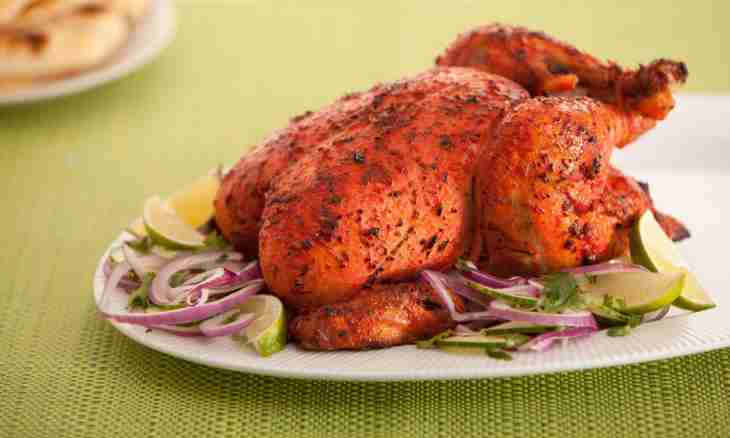 The Indian dish - ""Tanduri Chicken"